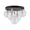 Lampa sufitowa NILOS BLACK / GOLD 5PŁ (758) - TK Lighting