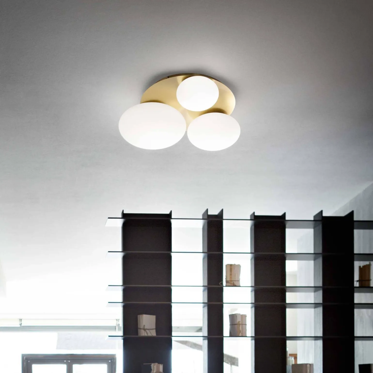 Lampa Sufitowa NINFEA Mosiądz (NINFEA_PL3_OTTONE) - Ideal Lux