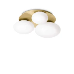 Lampa Sufitowa NINFEA Mosiądz (NINFEA_PL3_OTTONE) - Ideal Lux