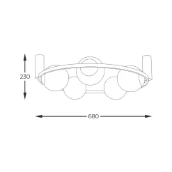 Lampa sufitowa ORBIT 5 (5009) - Zuma Line