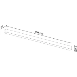 Lampa sufitowa PINNE 150 szary 3000K (TH.097) - Thoro Lighting