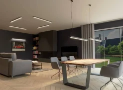 Lampa sufitowa PINNE 150 szary 3000K (TH.097) - Thoro Lighting