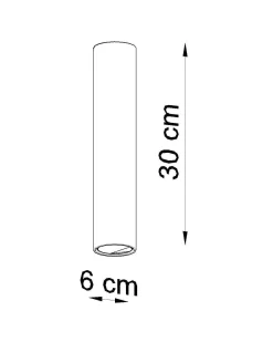 Lampa sufitowa Plafon LAGOS 30 czarny (SL.0436) - Sollux