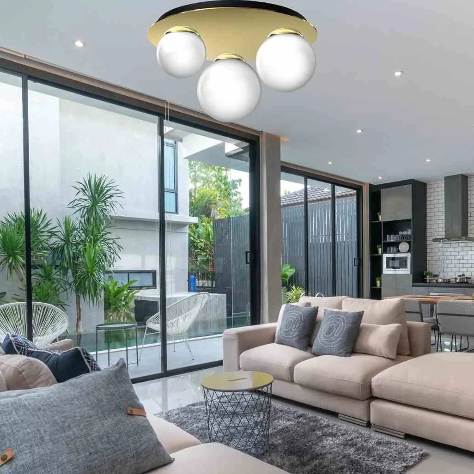 Lampa sufitowa PLATO 2xE14 + 1xE27 (MLP7966) - Milagro