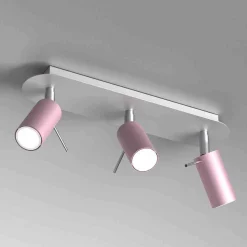 Lampa sufitowa PRESTON PINK/WHITE 3x mini GU10 (MLP7628) - Milagro