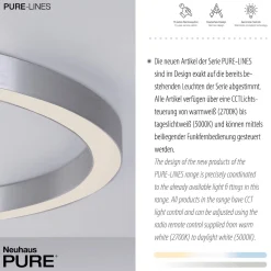 Lampa sufitowa PURE-LINES, ALUMINIUM (6306-95) - Paul Neuhaus