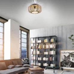 Lampa sufitowa RACOON drewniana (11412-79) - Paul Neuhaus