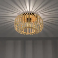 Lampa sufitowa RACOON drewniana (11412-79) - Paul Neuhaus