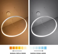 Lampa sufitowa RIO 78 biały LED 4000K (TH.131) - Thoro Lighting