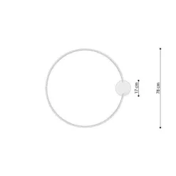 Lampa sufitowa RIO 78 czarny LED 4000K (TH.132) - Thoro Lighting