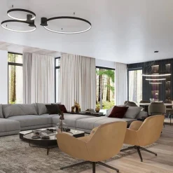 Lampa sufitowa RIO 78 czarny LED 3000K (TH.130) - Thoro Lighting