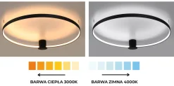 Lampa sufitowa RIO 110 czarny LED 3000K (TH.134) - Thoro Lighting