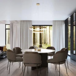 Lampa sufitowa RIO 55 złoty LED 4000K (TH.223) - Thoro Lighting