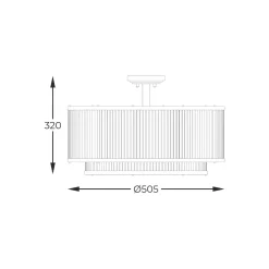 Lampa sufitowa SERGIO czarna (C0528-06H-P7AC) - Zuma Line