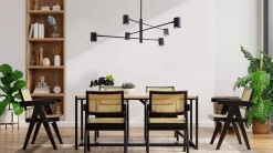 Lampa sufitowa Snow 6 czarna LP-731/6P BK Light Prestige