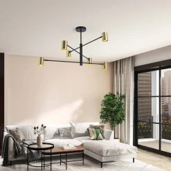 Lampa sufitowa SNOW 6 złota (LP-731/6P GD) - Light Prestige