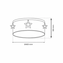 Lampa sufitowa STAR 2xE27 (MLP8281) - Milagro