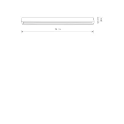 Lampa sufitowa STRAIGHT CEILING LED M (7598) - Nowodvorski