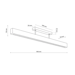 Lampa sufitowa TEO LED jasne drewno (6619) - TK Lighting