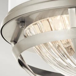 Lampa sufitowa Tollis, Szczotkowany nikiel (QN-TOLLIS-F-BN) - Quintiesse