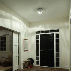 Lampa sufitowa Tollis, Szczotkowany nikiel (QN-TOLLIS-F-BN) - Quintiesse