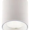 Lampa sufitowa TUB okrągła + pierścień ozdobny biały RC (C0155) - Maxlight