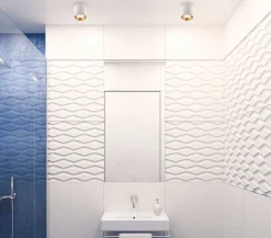 Lampa sufitowa TUB okrągła + pierścień ozdobny biały RC (C0155) - Maxlight