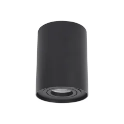 Lampa sufitowa Tubka Leila 1xGU10 czarna (CL0101-BK) - Yaskr