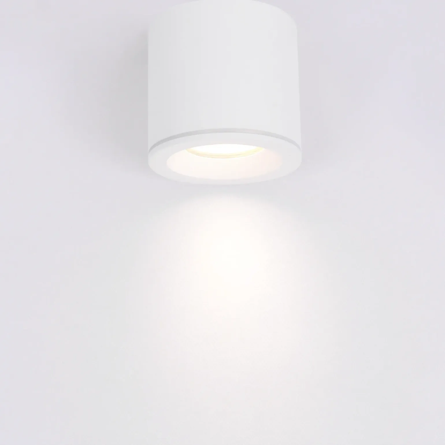 Lampa sufitowa Tubka Luna 1xGU10 biała IP65 (CL0103-WH) - Yaskr