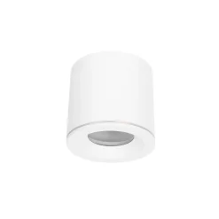 Lampa sufitowa Tubka Luna 1xGU10 biała IP65 (CL0103-WH) - Yaskr