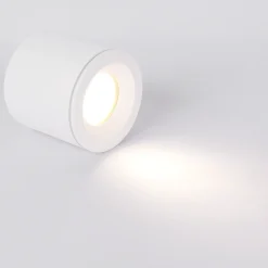 Lampa sufitowa Tubka Luna 1xGU10 biała IP65 (CL0103-WH) - Yaskr