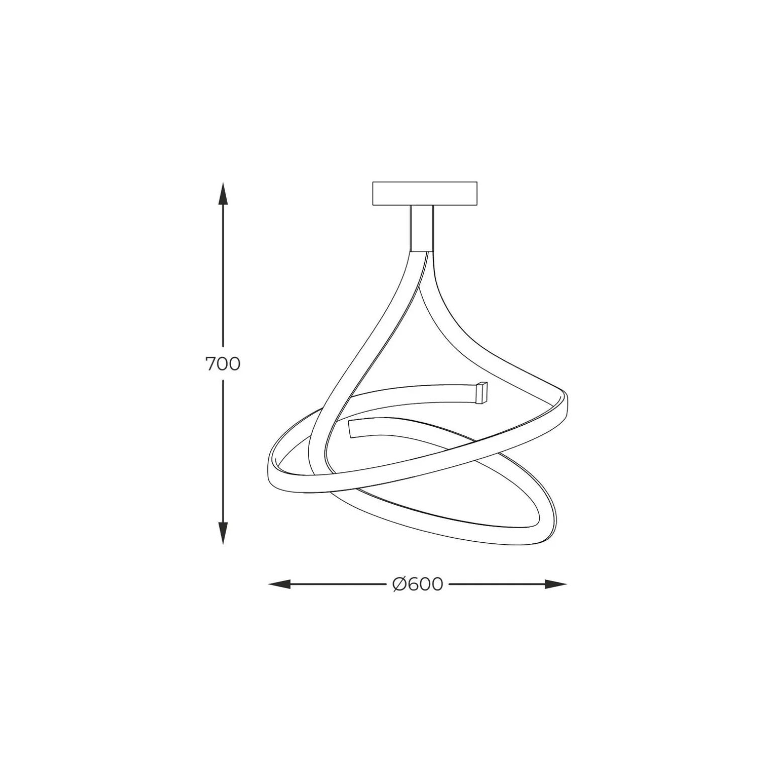 Lampa sufitowa VISO czarna (MX9932-2-3BD) - Zuma Line