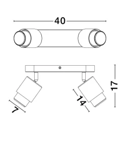 Lampa sufitowa wewnętrzna YAPACANI (LE44974) - Luces Exclusivas