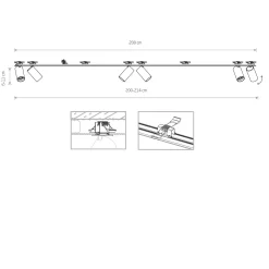 Lampa sufitowa wpuszczana MONO SURFACE (7832) - Nowodvorski