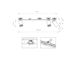 Lampa sufitowa wpuszczana MONO SURFACE (7835) - Nowodvorski