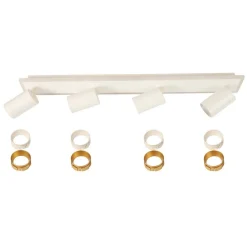 Lampa sufitowa z pilotem Parma 4xGU10 + LED (LP-0612/4C WH) - Light Prestige