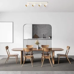 Lampa sufitowa z pilotem Parma 4xGU10 + LED (LP-0612/4C WH) - Light Prestige