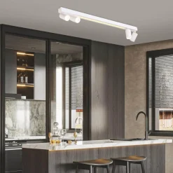 Lampa sufitowa z pilotem Perugia 4xGU10 + 1xLED biała (LP-0703/4C WH) - Light Prestige