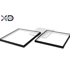 Lampa sufitowa z pilotem LED 45W 69x52cm czarny CCT(XD-LA101) - Xudo