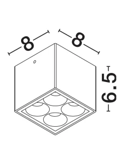 Lampa sufitowa zewnętrzna MOQUEGUA (LE73768) - Luces Exclusivas