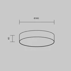 Lampa sufitowa Zon (C032CL-36W3K-RD-B) - Maytoni