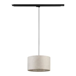 Lampa szynowa wisząca z abażurem TRACER LINEN 380 TRÓJOBWODOWY 1XE27 (10690) - TK Lighting