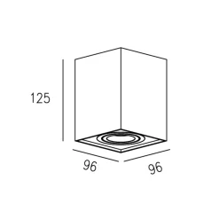 LAMPA WEWNĘTRZNA (SPOT) - QUADRO (89200-BK) - Zuma Line