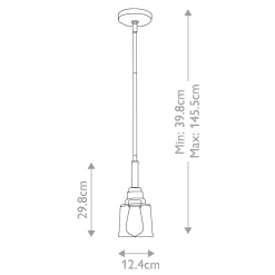 Lampa wisząca Aivian (KL-AIVIAN-P-WBR) - Elstead Lighting