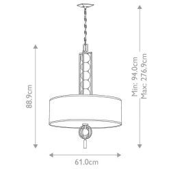 Lampa wisząca Celestial (KL-CELESTIAL-3P) - Elstead Lighting