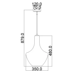 Lampa wisząca Everly (KL-EVERLY-P-M-CH) - Elstead Lighting