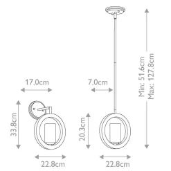Lampa wisząca Grand Bank (KL-GRAND-BANK1) - Elstead Lighting