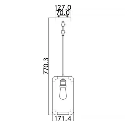 Lampa wisząca Imahn (KL-IMAHN-MP) - Elstead Lighting
