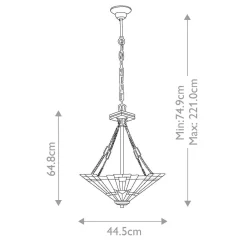 Lampa wisząca Inglenook (QZ-INGLENOOK-P-B) - Elstead Lighting