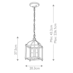 Lampa wisząca Larkin (KL-LARKIN-P-S-NI) - Elstead Lighting